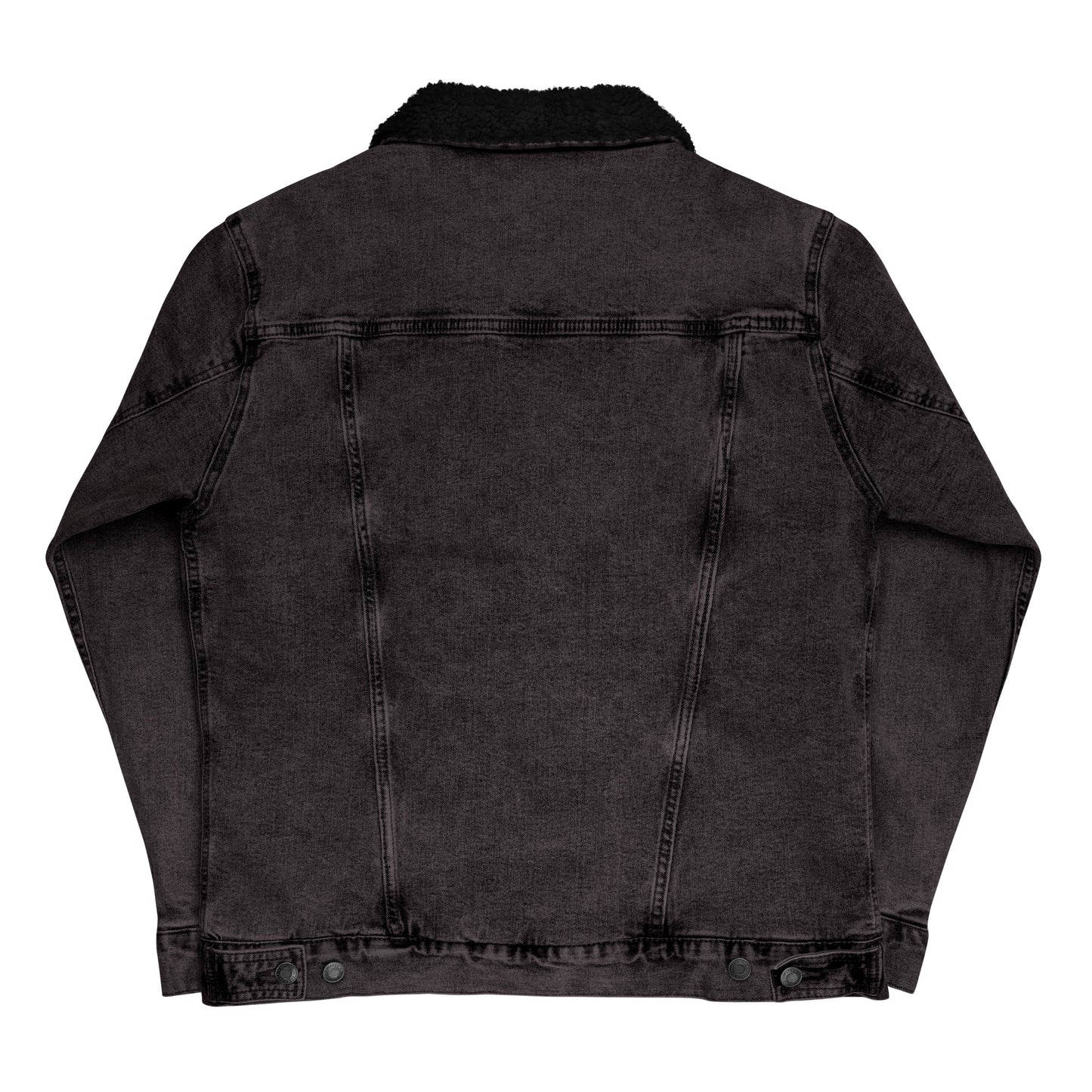 Unisex denim sherpa-jacka