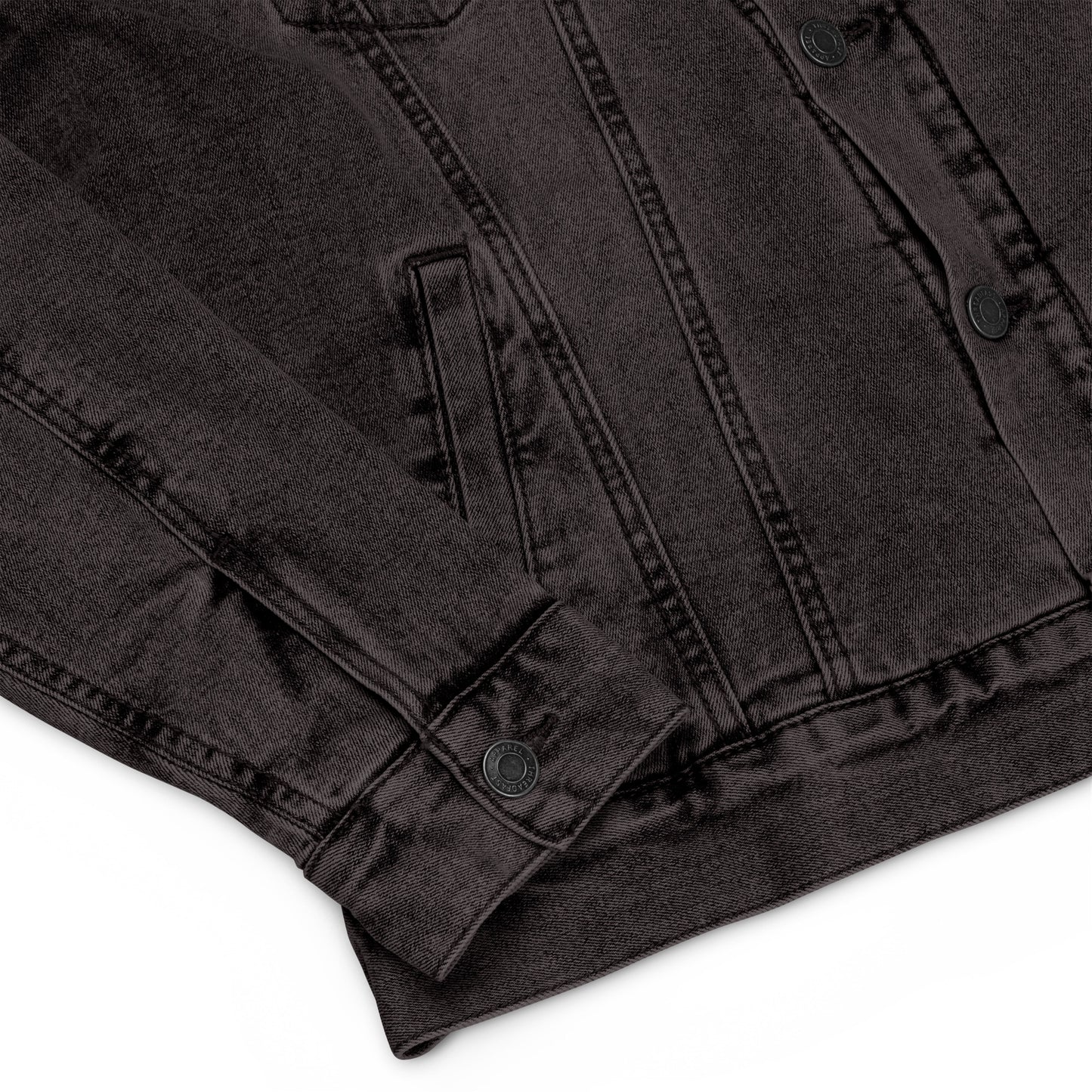 Unisex denim sherpa-jacka
